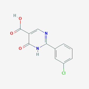 2-(3-Chlorophenyl)-6-oxo-1,6-dihydropyrimidine-5-carboxylic acid