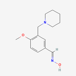 molecular formula C14H20N2O2 B3033611 4-Methoxy-3-(piperidin-1-ylmethyl)benzaldehyde oxime CAS No. 1089342-66-4