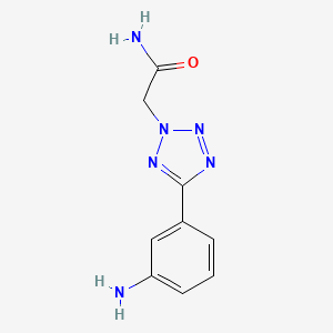 molecular formula C9H10N6O B3033615 2-[5-(3-aminophenyl)-2H-1,2,3,4-tetrazol-2-yl]acetamide CAS No. 1092041-98-9