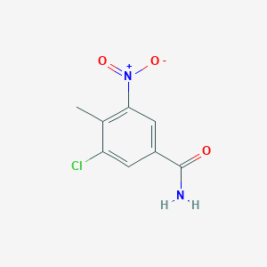 3-Chloro-4-methyl-5-nitrobenzamide