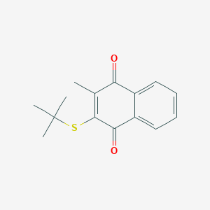 molecular formula C15H16O2S B303362 2-(Tert-butylsulfanyl)-3-methylnaphthoquinone 