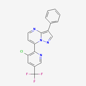 7-[3-Chloro-5-(trifluoromethyl)-2-pyridinyl]-3-phenylpyrazolo[1,5-a]pyrimidine