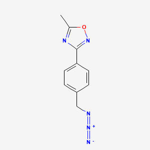 molecular formula C10H9N5O B3033631 3-[4-(Azidomethyl)phenyl]-5-methyl-1,2,4-oxadiazole CAS No. 1093980-78-9