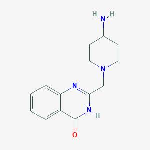 molecular formula C14H18N4O B3033637 2-((4-aminopiperidin-1-yl)methyl)quinazolin-4(3H)-one CAS No. 1096965-94-4