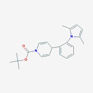 molecular formula C22H26N2O2 B303364 tert-butyl 4-[2-(2,5-dimethylpyrrol-1-yl)phenyl]-4H-pyridine-1-carboxylate 