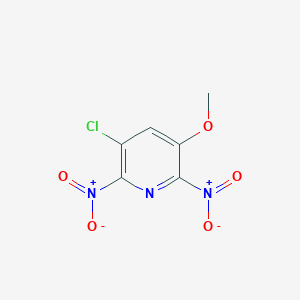molecular formula C6H4ClN3O5 B3033644 3-Chloro-5-methoxy-2,6-dinitropyridine CAS No. 110038-50-1