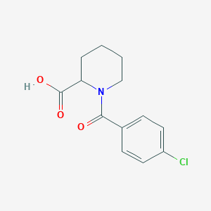molecular formula C13H14ClNO3 B3033646 1-(4-Chlorobenzoyl)piperidine-2-carboxylic acid CAS No. 1103295-13-1