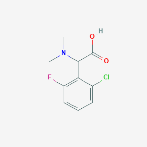 molecular formula C10H11ClFNO2 B3033647 (2-Chloro-6-fluorophenyl)(dimethylamino)acetic acid CAS No. 1103976-76-6