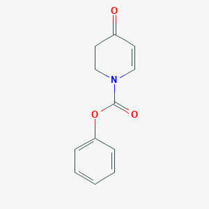 molecular formula C12H11NO3 B303366 phenyl 4-oxo-3,4-dihydro-1(2H)-pyridinecarboxylate 