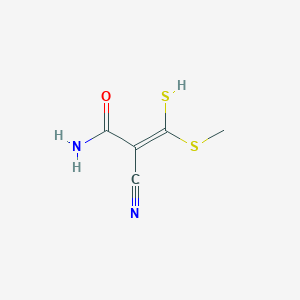 3-Methylsulfanyl-3-sulfanyl-2-cyanoacrylamide