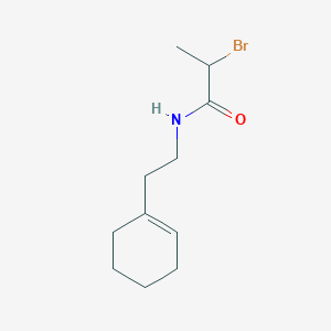 molecular formula C11H18BrNO B3033677 2-溴-N-(2-环己-1-烯-1-基乙基)丙酰胺 CAS No. 1119453-10-9