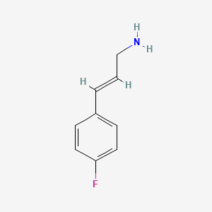 molecular formula C9H10FN B3033679 4-Fluoro-1-(3-amino-1-propenyl)benzene CAS No. 112104-04-8
