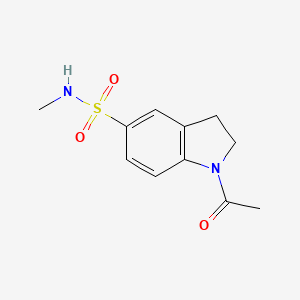 molecular formula C11H14N2O3S B3033686 1-acetyl-N-methyl-2,3-dihydro-1H-indole-5-sulfonamide CAS No. 113162-45-1