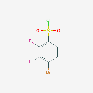 molecular formula C6H2BrClF2O2S B3033687 4-Bromo-2,3-difluorobenzenesulfonyl chloride CAS No. 1133123-00-8