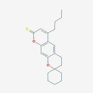 molecular formula C21H26O2S B3033688 6'-butyl-3',4'-dihydro-8'H-spiro[cyclohexane-1,2'-pyrano[3,2-g]chromene]-8'-thione CAS No. 1133822-72-6