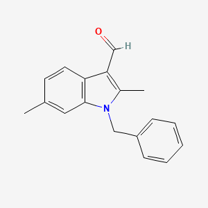 molecular formula C18H17NO B3033690 1-benzyl-2,6-dimethyl-1H-indole-3-carbaldehyde CAS No. 1134334-42-1