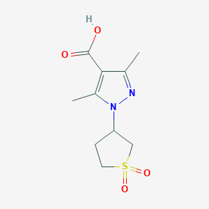 molecular formula C10H14N2O4S B3033692 1-(1,1-dioxidotetrahydrothiophen-3-yl)-3,5-dimethyl-1H-pyrazole-4-carboxylic acid CAS No. 1134555-25-1