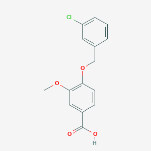 4-[(3-Chlorobenzyl)oxy]-3-methoxybenzoic acid