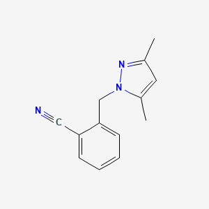 2-[(3,5-dimethyl-1H-pyrazol-1-yl)methyl]benzonitrile