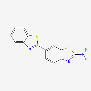 molecular formula C14H9N3S2 B3033698 6-(1,3-Benzothiazol-2-yl)-1,3-benzothiazol-2-amine CAS No. 1135241-04-1