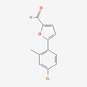 molecular formula C12H9BrO2 B3033700 5-(4-Bromo-2-methylphenyl)furan-2-carbaldehyde CAS No. 113608-69-8