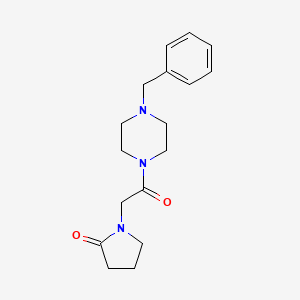 molecular formula C17H23N3O2 B3033703 1-[2-(4-Benzylpiperazin-1-yl)-2-oxoethyl]pyrrolidin-2-one CAS No. 113933-07-6