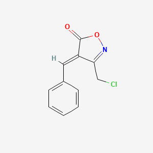 molecular formula C11H8ClNO2 B3033706 (4E)-4-benzylidene-3-(chloromethyl)isoxazol-5(4H)-one CAS No. 1142198-85-3