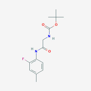 tert-butyl N-{[(2-fluoro-4-methylphenyl)carbamoyl]methyl}carbamate