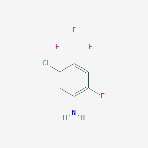 molecular formula C7H4ClF4N B3033719 5-氯-2-氟-4-(三氟甲基)苯胺 CAS No. 114973-23-8