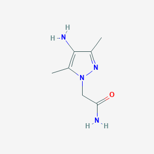 molecular formula C7H12N4O B3033726 2-(4-amino-3,5-dimethyl-1H-pyrazol-1-yl)acetamide CAS No. 1152950-63-4