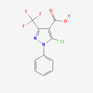 4-Carboxy-5-chloro-1-phenyl-3-(trifluoromethyl)pyrazole
