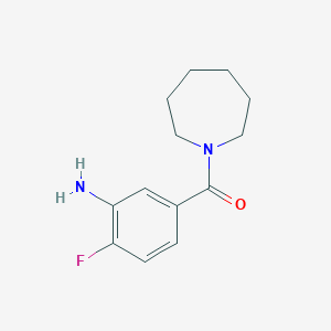 (3-Amino-4-fluorophenyl)(azepan-1-yl)methanone