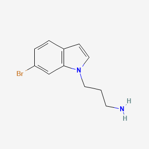 3-(6-bromo-1H-indol-1-yl)propan-1-amine