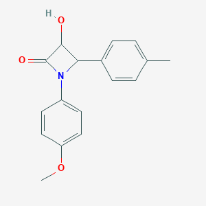 molecular formula C17H17NO3 B303374 3-Hydroxy-1-(4-methoxyphenyl)-4-(4-methylphenyl)-2-azetidinone 
