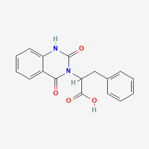 molecular formula C17H14N2O4 B3033740 2-(2,4-dioxo-1H-quinazolin-3-yl)-3-phenylpropanoic acid CAS No. 115948-90-8