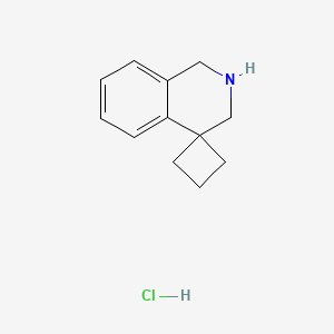 molecular formula C12H16ClN B3033743 2',3'-Dihydro-1'H-spiro[cyclobutane-1,4'-isoquinoline] hydrochloride CAS No. 1159824-66-4