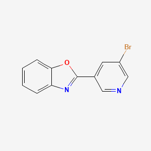 2-(5-Bromopyridin-3-yl)-1,3-benzoxazole