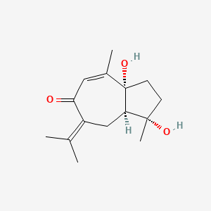 molecular formula C15H22O3 B3033748 Aerugidiol CAS No. 116425-35-5