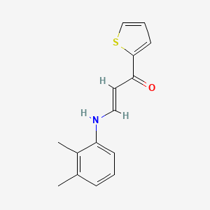 molecular formula C15H15NOS B3033751 3-[(2,3-二甲苯基)氨基]-1-(2-噻吩基)-2-丙烯-1-酮 CAS No. 1164526-97-9