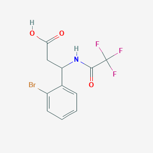 3-(2-bromophenyl)-3-[(2,2,2-trifluoroacetyl)amino]propanoic Acid
