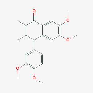 4-(3,4-Dimethoxyphenyl)-6,7-dimethoxy-2,3-dimethyl-3,4-dihydro-2H-naphthalen-1-one