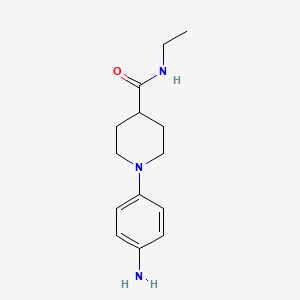 molecular formula C14H21N3O B3033767 1-(4-aminophenyl)-N-ethylpiperidine-4-carboxamide CAS No. 1175697-99-0