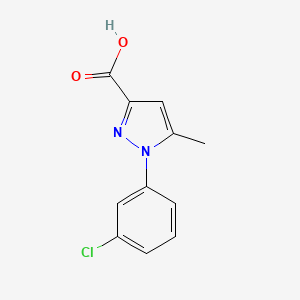 1-(3-chlorophenyl)-5-methyl-1H-pyrazole-3-carboxylic acid