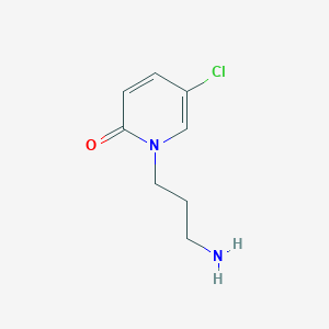 molecular formula C8H11ClN2O B3033772 1-(3-Aminopropyl)-5-chloro-1,2-dihydropyridin-2-one CAS No. 1176712-54-1