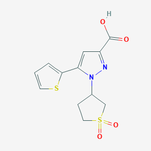 1-(1,1-dioxidotetrahydrothiophen-3-yl)-5-(thiophen-2-yl)-1H-pyrazole-3-carboxylic acid