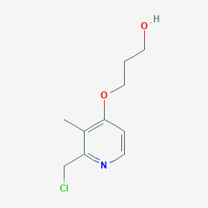 molecular formula C10H14ClNO2 B3033780 2-Chloromethyl-4-(3-hydroxypropoxy)-3-methylpyridine CAS No. 117976-92-8