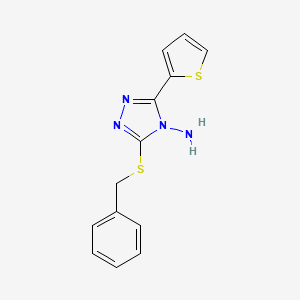 molecular formula C13H12N4S2 B3033783 3-(benzylsulfanyl)-5-(2-thienyl)-4H-1,2,4-triazol-4-amine CAS No. 118158-94-4