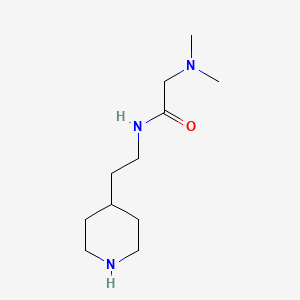 molecular formula C11H23N3O B3033792 2-Dimethylamino-N-(2-piperidin-4-yl-ethyl)-acetamide CAS No. 1185533-68-9