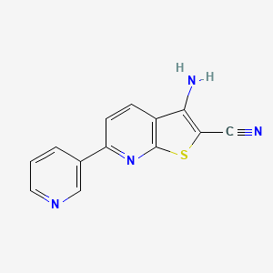 3-Amino-6-(pyridin-3-yl)thieno[2,3-b]pyridine-2-carbonitrile