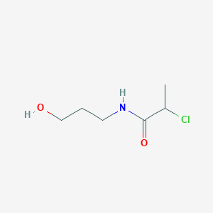 molecular formula C6H12ClNO2 B3033819 2-chloro-N-(3-hydroxypropyl)propanamide CAS No. 1211481-04-7